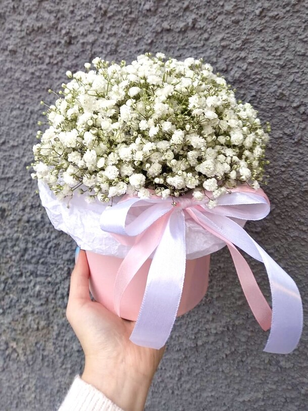 Композиция из гипсофилы, артикул F1336072 - 2909 рублей, доставка по городу. Flawery - доставка цветов