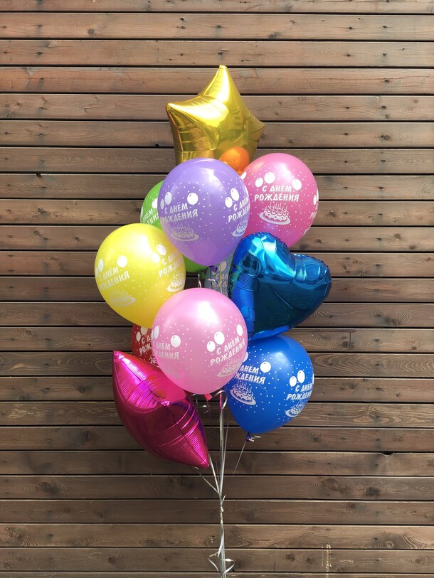 Фонтан из шаров день рождения!, артикул F1098730 - 3975 рублей, доставка по городу. Flawery - доставка цветов