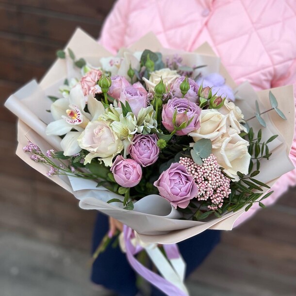 Букет кофе с молоком, артикул F1109799 - 6300 рублей, доставка по городу. Flawery - доставка цветов