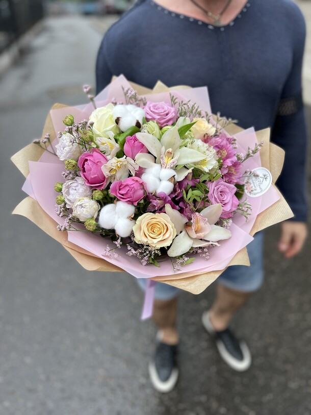 Букет наслаждение, артикул F1130151 - 6270 рублей, доставка по городу. Flawery - доставка цветов