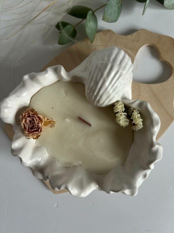 Свеча декоративная ручной работы морской бриз волна, артикул F1310907 - 1750 рублей, доставка по городу. Flawery - доставка цветов