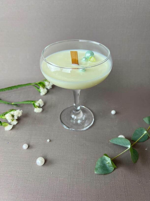 Свеча в бокале, артикул F1350408 - 1700 рублей, доставка по городу. Flawery - доставка цветов