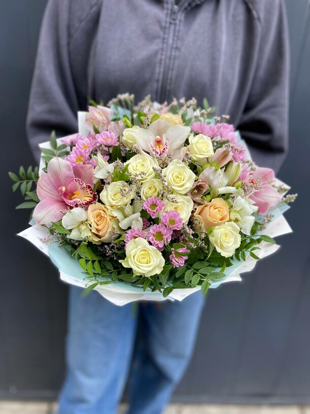 Букет нежность моя, артикул F1418233 - 5500 рублей, доставка по городу. Flawery - доставка цветов