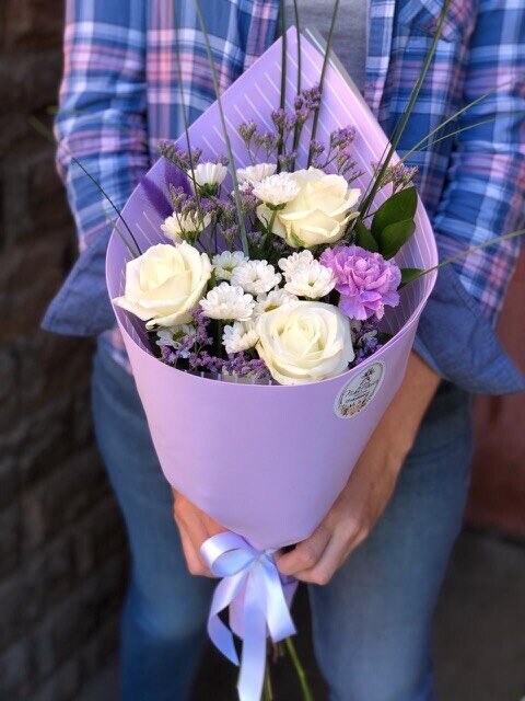 Букет сиреневое чудо, артикул F89445 - 3135 рублей, доставка по городу. Flawery - доставка цветов