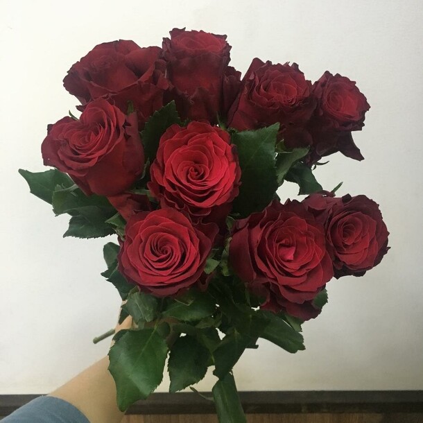 Букет из 9 кенийских роз, артикул F1412706 - 1820 рублей, доставка по городу. Flawery - доставка цветов