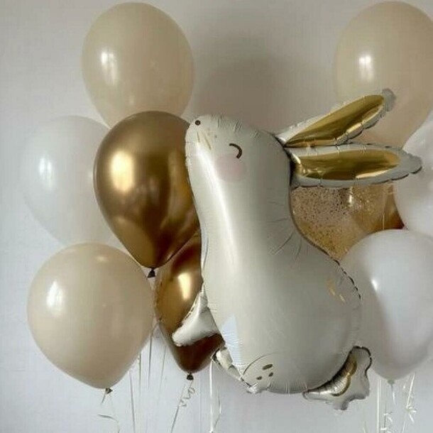 Золотые ушки - набор шаров, артикул F1378010 - 4970 рублей, доставка по городу. Flawery - доставка цветов