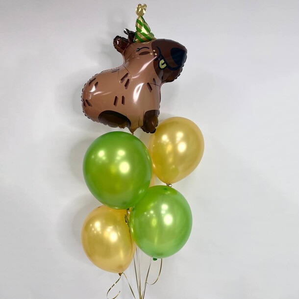 Капибара в облаках - набор шаров, артикул F1380212 - 2420 рублей, доставка по городу. Flawery - доставка цветов