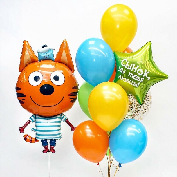 Коржик поздравляет, артикул F1387954 - 4717 рублей, доставка по городу. Flawery - доставка цветов