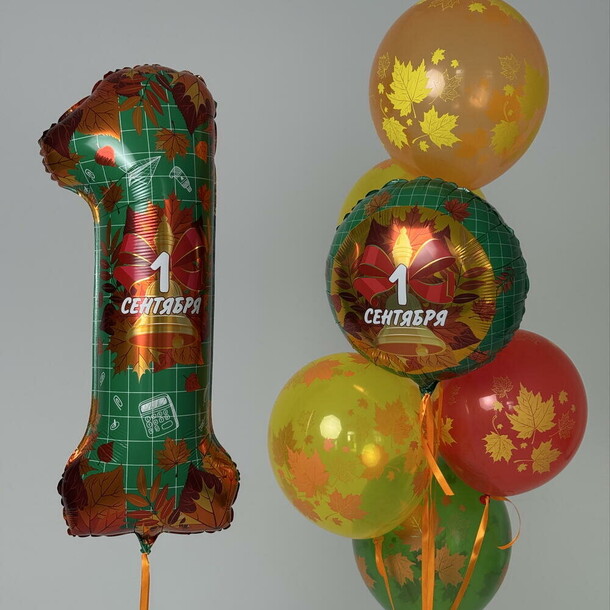 Шары для 1 сентября, артикул F1455133 - 4215 рублей, доставка по городу. Flawery - доставка цветов