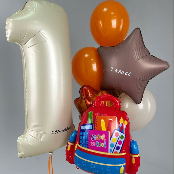 Шары для школы рюкзак, артикул F1455167 - 6415 рублей, доставка по городу. Flawery - доставка цветов