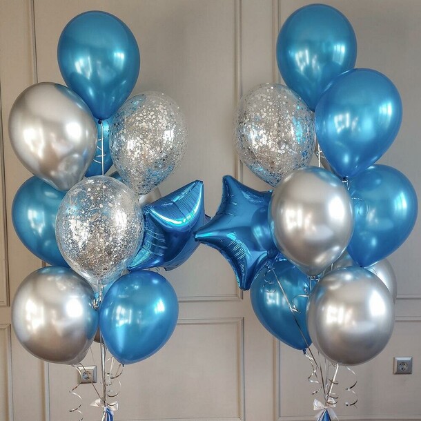 Небесный фонтан шаров, артикул F1458161 - 5440 рублей, доставка по городу. Flawery - доставка цветов