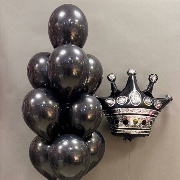 Шары девушке - королева ночи, артикул F1489080 - 3880 рублей, доставка по городу. Flawery - доставка цветов