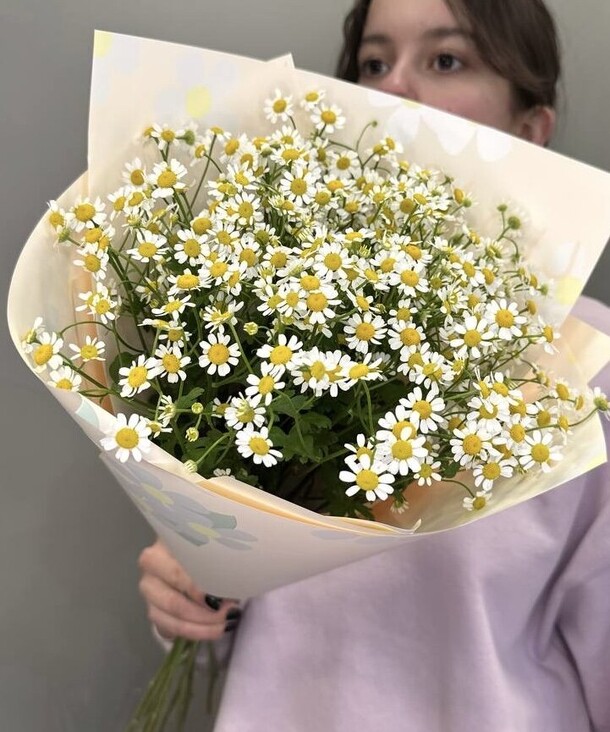 Букет из танацетума, артикул F1398504 - 2969 рублей, доставка по городу. Flawery - доставка цветов