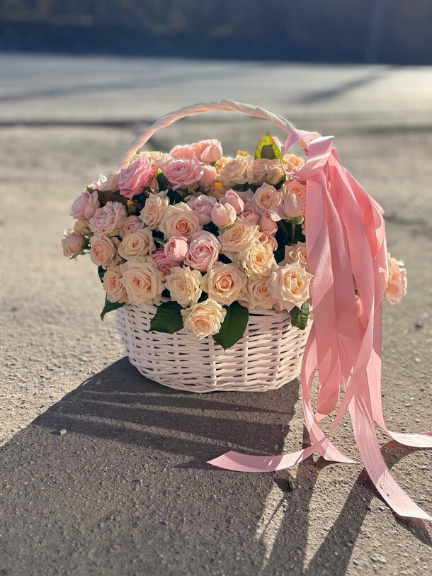 Корзина с розами!, артикул F1406767 - 18500 рублей, доставка по городу. Flawery - доставка цветов