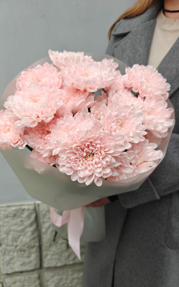 Нежная хризантема, артикул F1414666 - 3080 рублей, доставка по городу. Flawery - доставка цветов