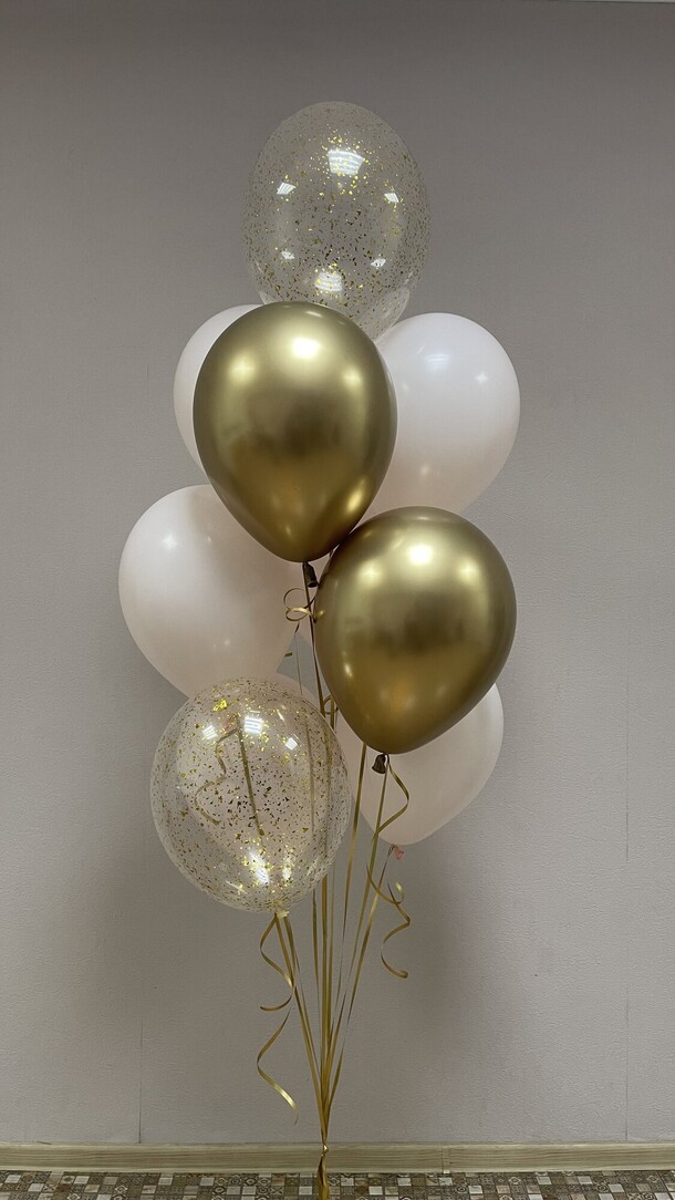 Фонтан с золотыми шариками, артикул F1372560 - 1950 рублей, доставка по городу. Flawery - доставка цветов