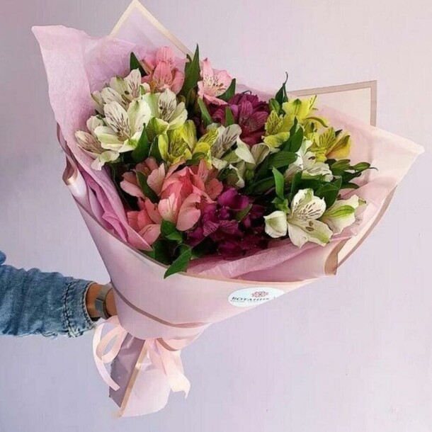 Букет из альстромерии, артикул F1367426 - 6250 рублей, доставка по городу. Flawery - доставка цветов