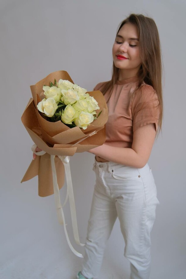 Белое сердце, артикул F1370642 - 4433 рублей, доставка по городу. Flawery - доставка цветов