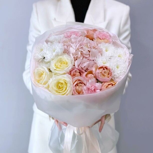 Безе. Букет, артикул F1371894 - 4909 рублей, доставка по городу. Flawery - доставка цветов