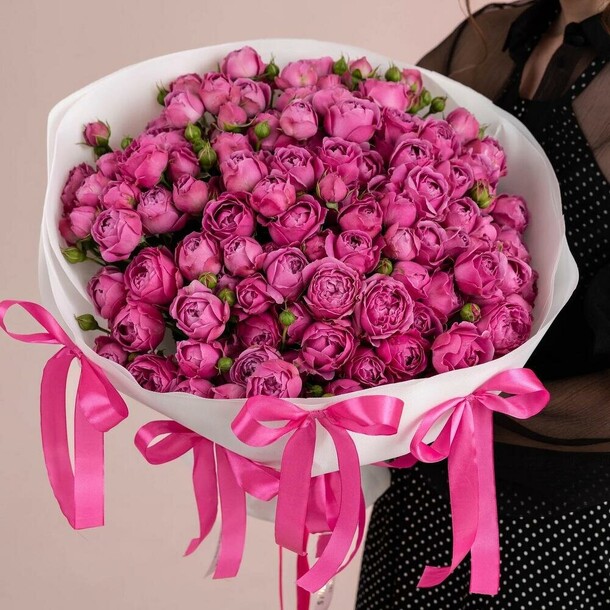 Букет мисти баблс с бантиками, артикул F1371929 - 20100 рублей, доставка по городу. Flawery - доставка цветов