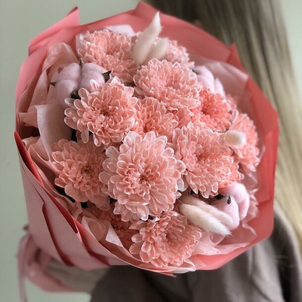 Хризантема.Стойкий букет, артикул F1379785 - 1901 рублей, доставка по городу. Flawery - доставка цветов