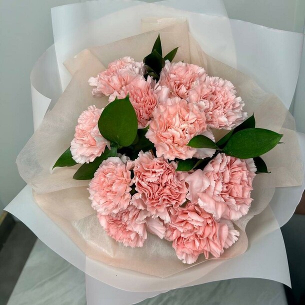 Розовые диантусы, артикул F1379799 - 4380 рублей, доставка по городу. Flawery - доставка цветов