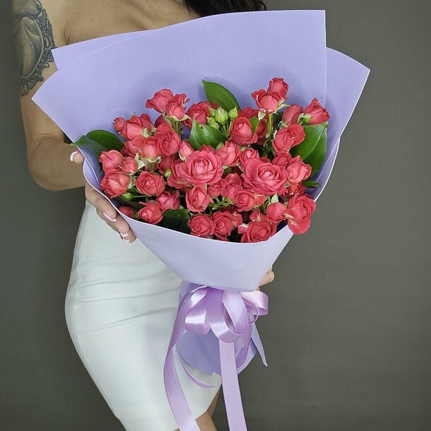 Кустовая роза черри хеопс ️, артикул F1411096 - 4355 рублей, доставка по городу. Flawery - доставка цветов