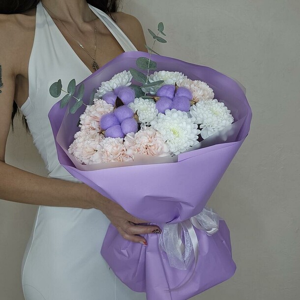 Авторский букет "моана", артикул F1411119 - 3967 рублей, доставка по городу. Flawery - доставка цветов