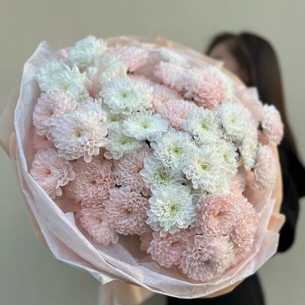 Большое облако кустовых хризантем, артикул F1412209 - 7500 рублей, доставка по городу. Flawery - доставка цветов