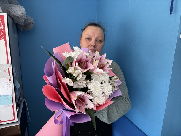 Букет «яркий аромат», артикул F1455444 - 5500 рублей, доставка по городу. Flawery - доставка цветов