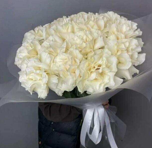 Белые французские розы, артикул F1374143 - 9509 рублей, доставка по городу. Flawery - доставка цветов