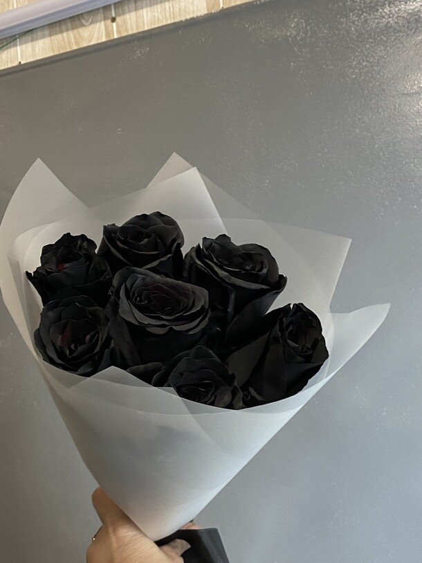 Букет черных роз, артикул F1374158 - 4200 рублей, доставка по городу. Flawery - доставка цветов