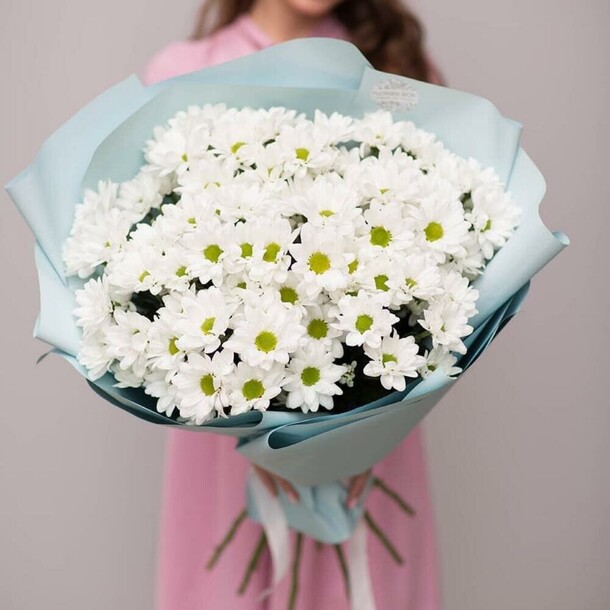 Ромашки (поляна из хризантем), артикул F1214202 - 7613 рублей, доставка по городу. Flawery - доставка цветов