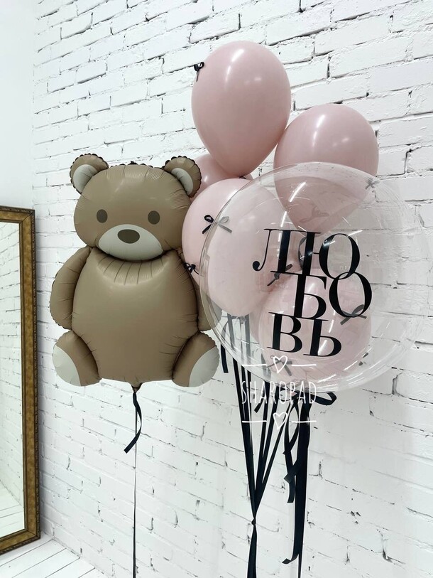 Розовый плюшевый, артикул F1387671 - 8150 рублей, доставка по городу. Flawery - доставка цветов