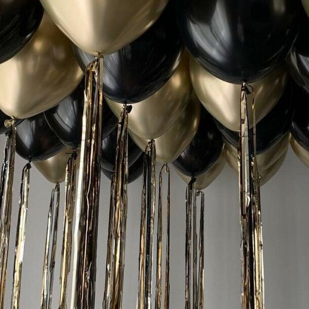 Шары под потолок пантера 25 шт, артикул F1399366 - 6000 рублей, доставка по городу. Flawery - доставка цветов