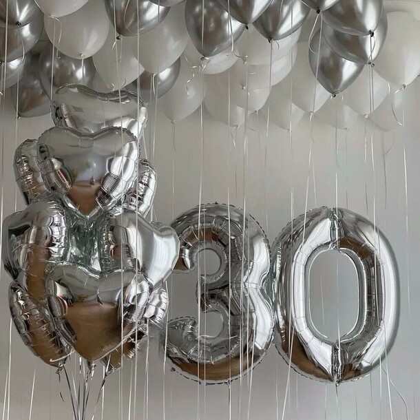 Набор шаров юбилейная магия, артикул F1399488 - 15350 рублей, доставка по городу. Flawery - доставка цветов