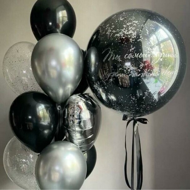 Набор шаров сумерки, артикул F1401067 - 5800 рублей, доставка по городу. Flawery - доставка цветов