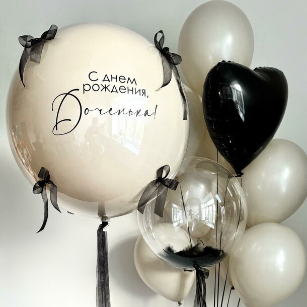 Набор шаров кремовый трюфель, артикул F1401084 - 7500 рублей, доставка по городу. Flawery - доставка цветов