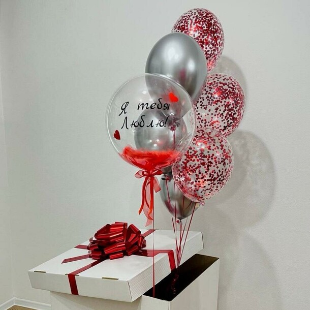 Я тебя люблю, артикул F1401119 - 8920 рублей, доставка по городу. Flawery - доставка цветов