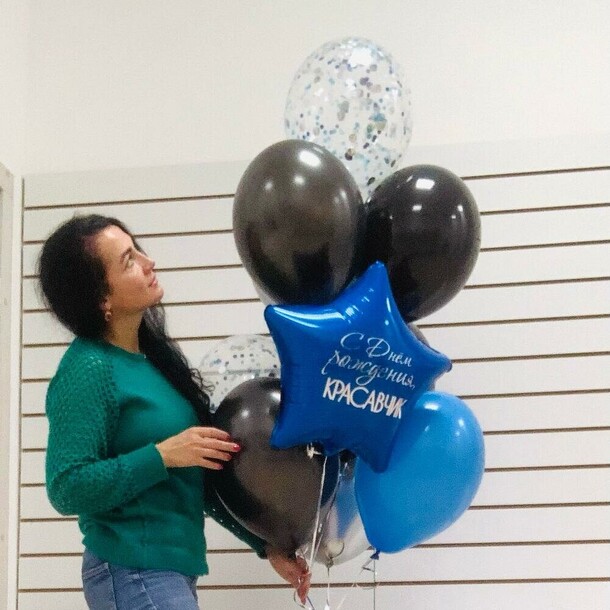 С днем рождения красавчик, артикул F1401222 - 3580 рублей, доставка по городу. Flawery - доставка цветов