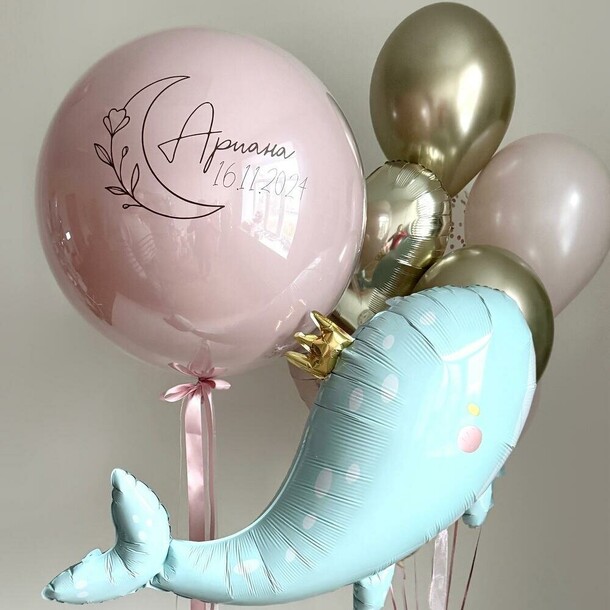 Набор шаров фонтан радости, артикул F1411812 - 8538 рублей, доставка по городу. Flawery - доставка цветов