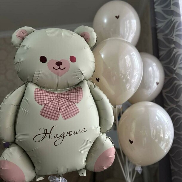 Набор шаров мишутка, артикул F1411819 - 4500 рублей, доставка по городу. Flawery - доставка цветов