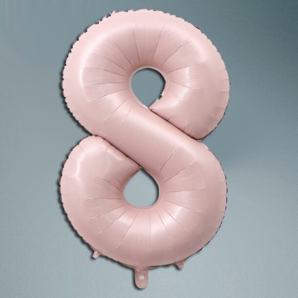 Шар цифра пыльная роза 8, артикул F1452267 - 1950 рублей, доставка по городу. Flawery - доставка цветов