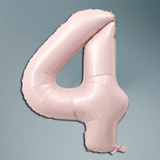 Шар цифра пыльная роза 4, артикул F1452271 - 1950 рублей, доставка по городу. Flawery - доставка цветов