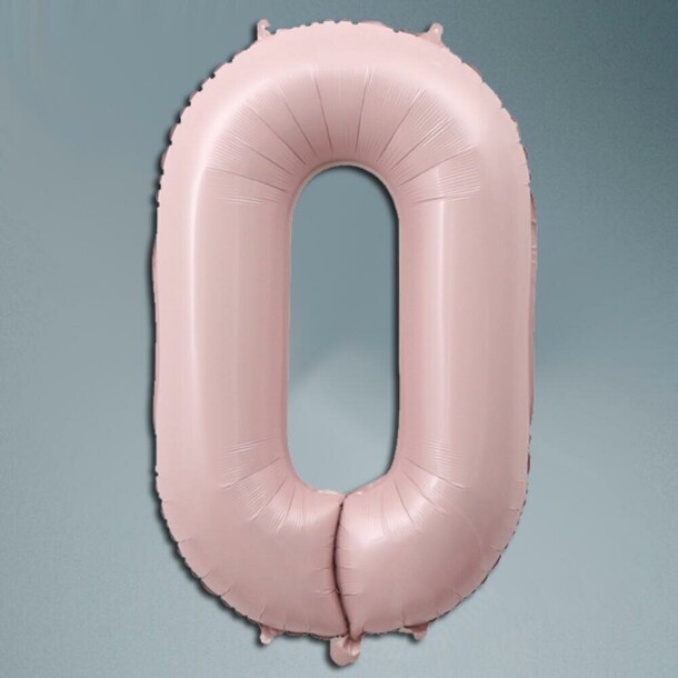 Шар цифра пыльная роза 0, артикул F1452285 - 1950 рублей, доставка по городу. Flawery - доставка цветов