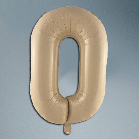 Шар цифра карамельный сатин 0, артикул F1453094 - 1950 рублей, доставка по городу. Flawery - доставка цветов