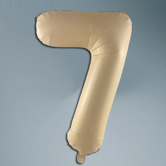 Шар цифра карамельный сатин 7, артикул F1453102 - 1950 рублей, доставка по городу. Flawery - доставка цветов