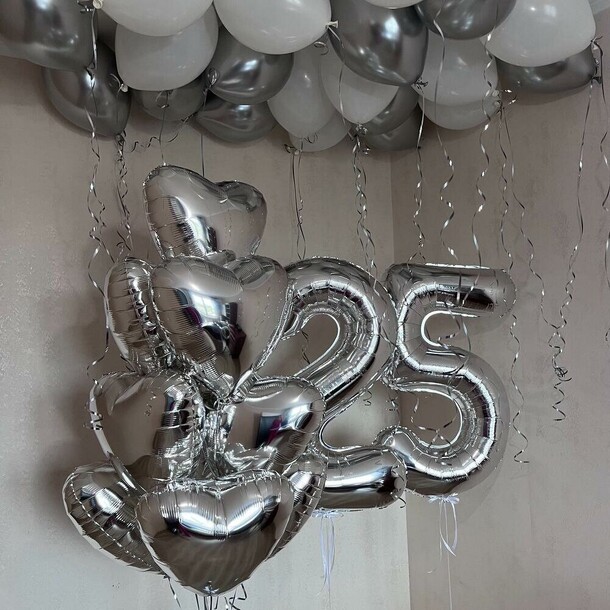 Шары на юбилей мерцание, артикул F1466943 - 11938 рублей, доставка по городу. Flawery - доставка цветов