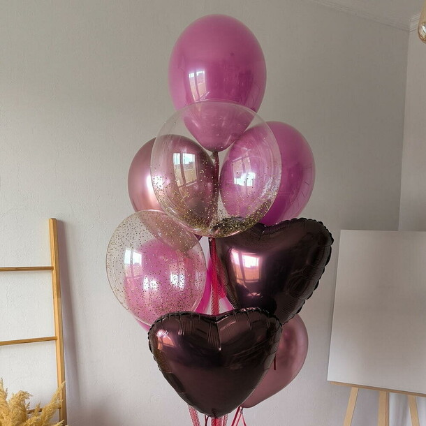 Фонтан из шаров вишенка, артикул F1486445 - 4900 рублей, доставка по городу. Flawery - доставка цветов