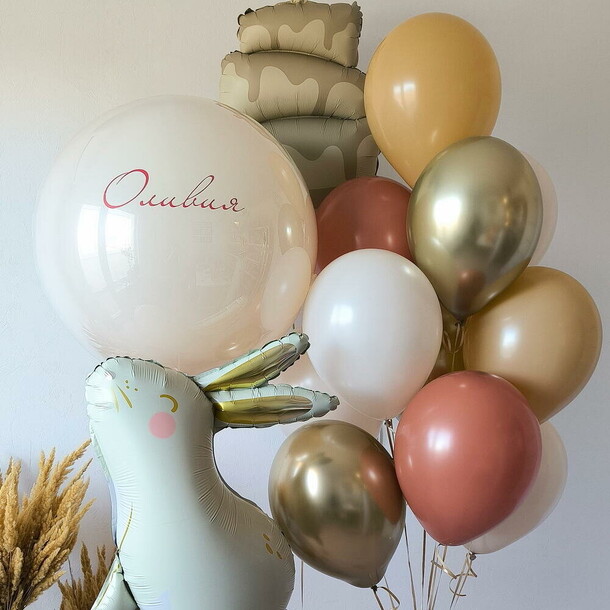 Шары для девочки сказочный кролик, артикул F1495543 - 10870 рублей, доставка по городу. Flawery - доставка цветов